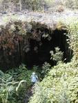 Kaumana Cave entrance (the cave is about 25 miles long).