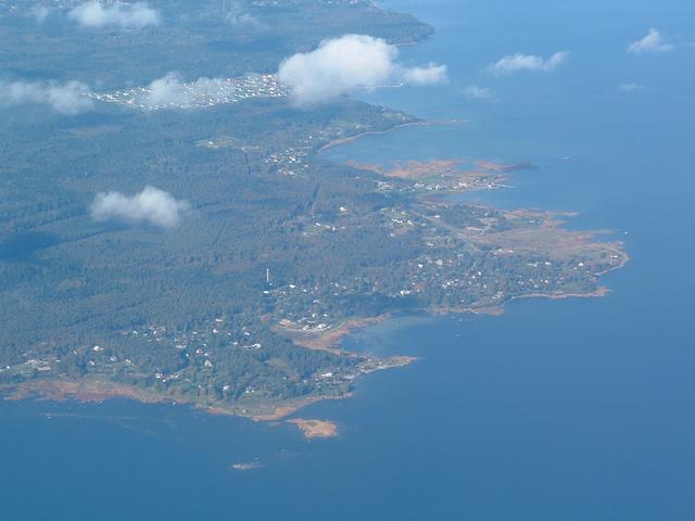 Estonia from the airplane