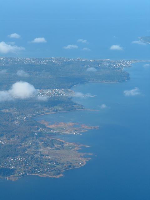 Estonia from the airplane