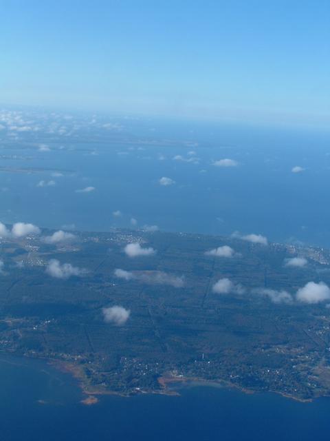 Estonia from the airplane