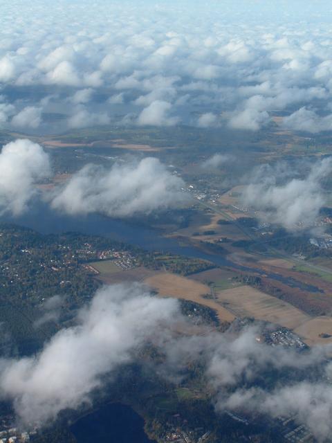 Finland from the airplane