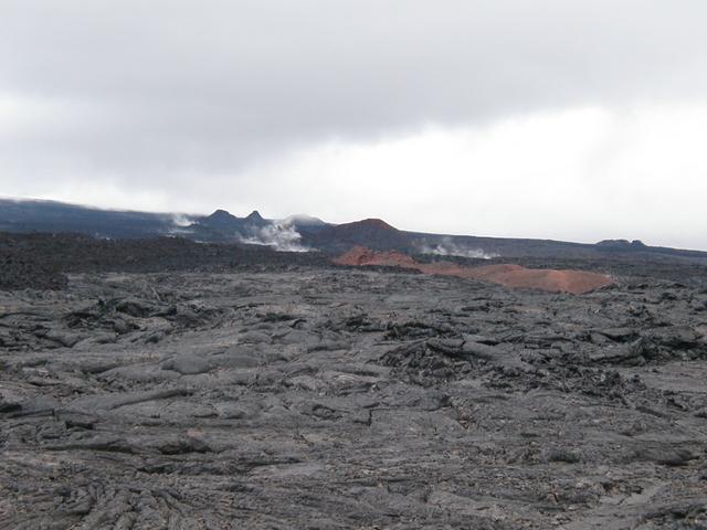 Steaming cone (the closest hill).