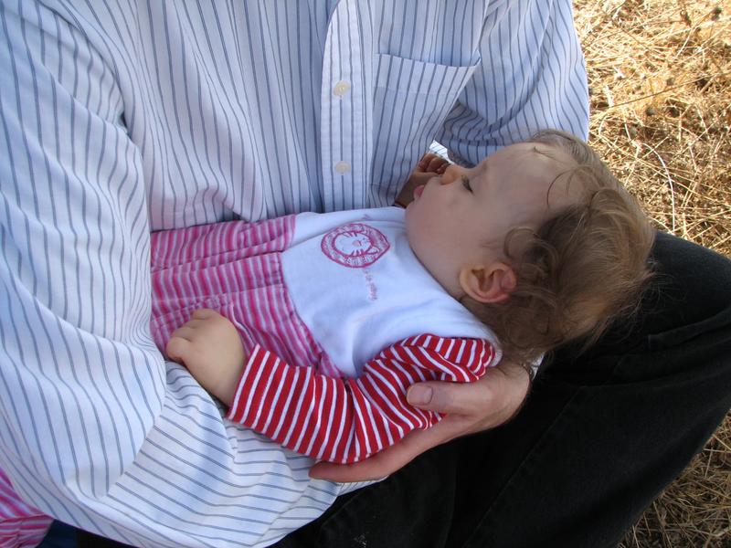 Asleep after a long hike