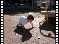 Crawling at the playground