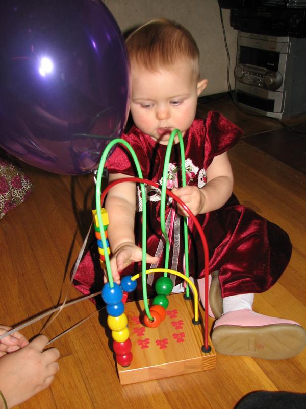 Polina at her first birthday party