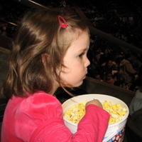 At the "Disney on Ice" show