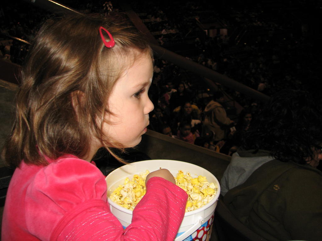 At the "Disney on Ice" show