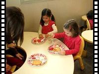 Valentine's Day party in Misha's daycare class