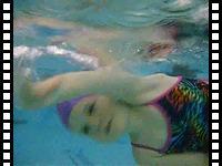 Katya swimming