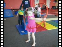 Katya with a hula hoop