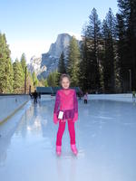 Katya skating during ISCF trip to Yosemite.
