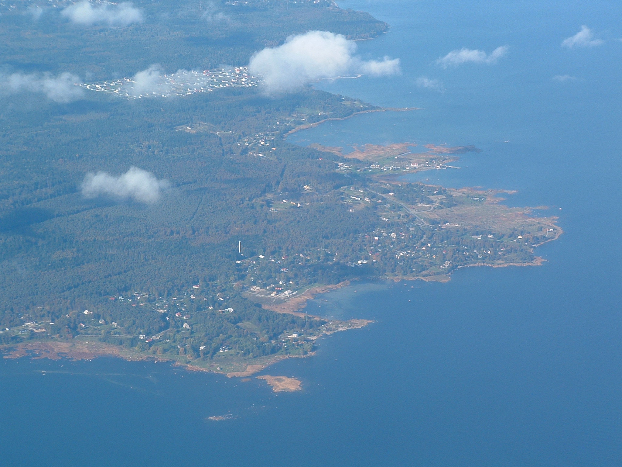 Estonia from the airplane